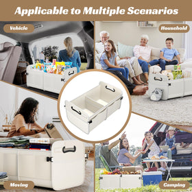Sposuit lifestyle shot with roadtrip gear demonstrating versatile organization benefit