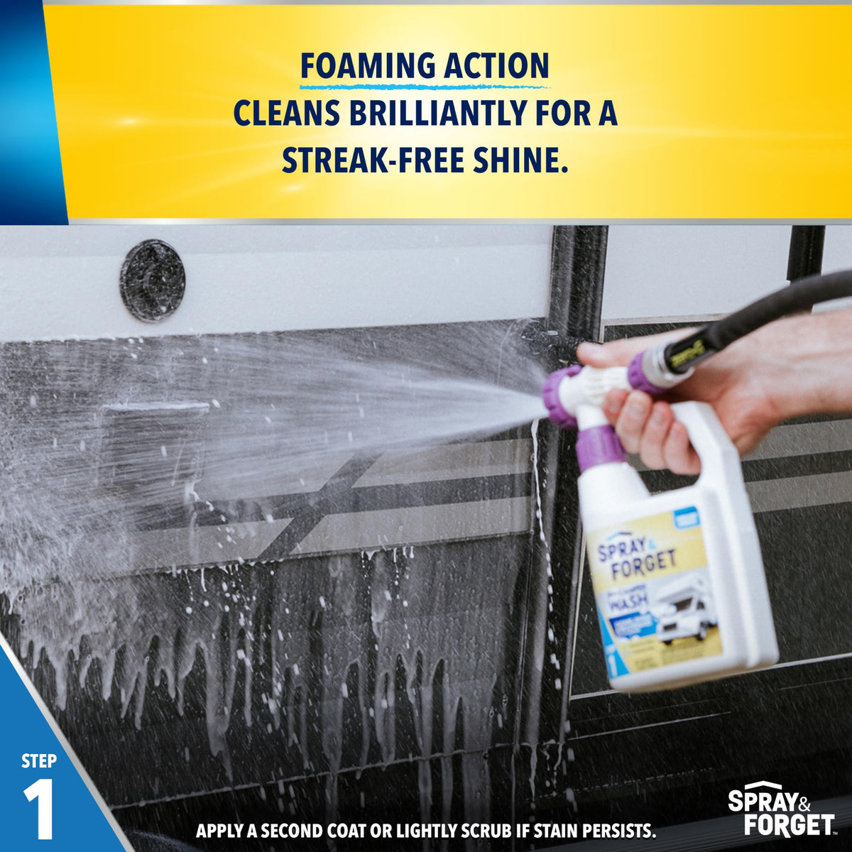 Spray & Forget wax bottle nozzle detail demonstrating simple spray application