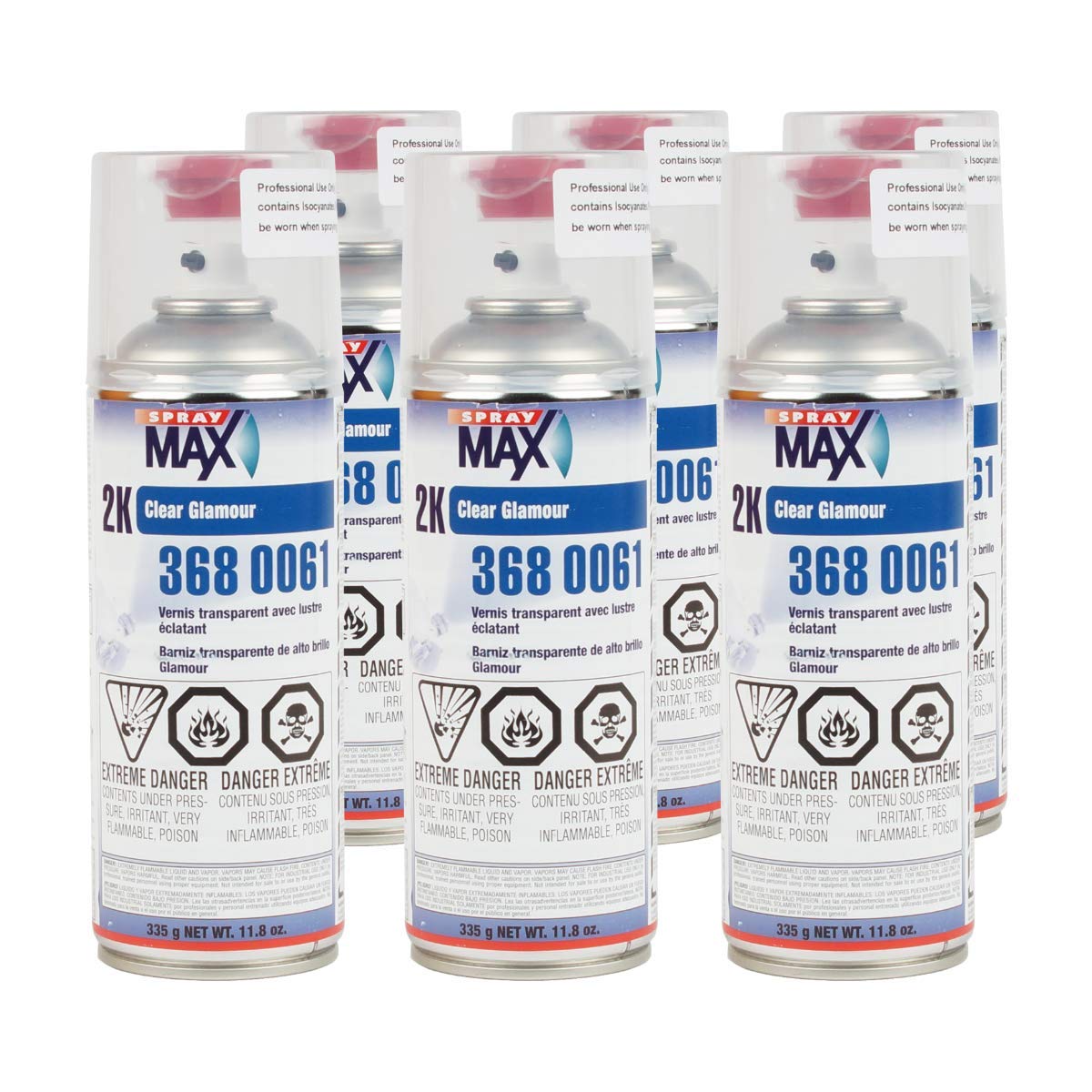 SprayMax 2K front packaging showing professional aerosol topcoat benefit