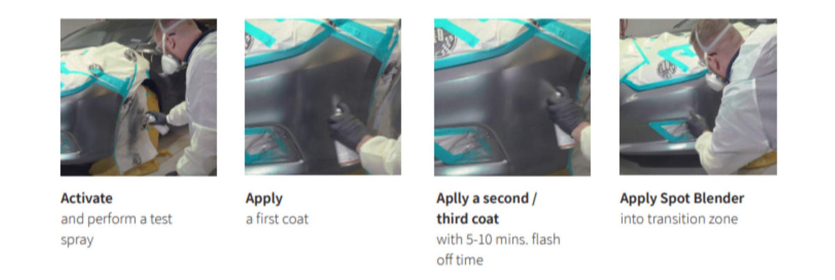 SprayMax 2K label and technical data for easy identification and specs