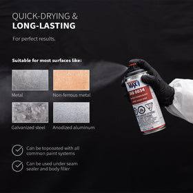 SprayMax primer sanding demonstration showing ease of sanding and prep speed