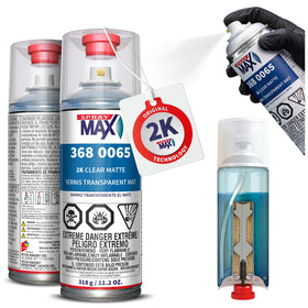 SprayMax front can showing label and matte finish benefit