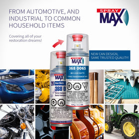 SprayMax can held in hand showing compact aerosol convenience benefit