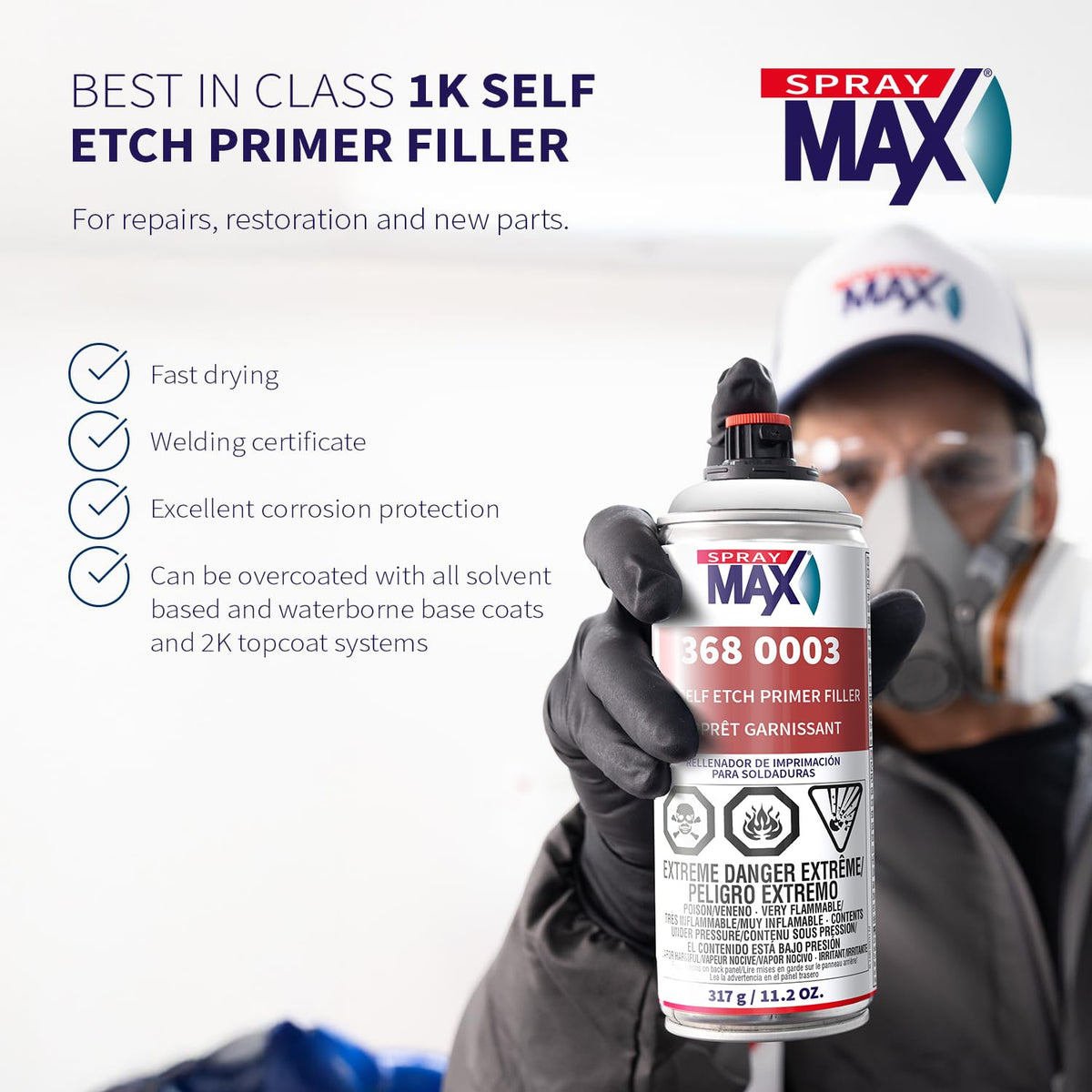 SprayMax closeup nozzle demonstrating variable control for precise spraying