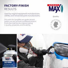 Night driving with SprayMax-restored headlight showing increased visibility