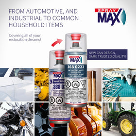 SprayMax can label and instructions emphasizing proper safety use