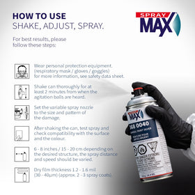 SprayMax before and after silver rims highlighting restored OEM-like appearance