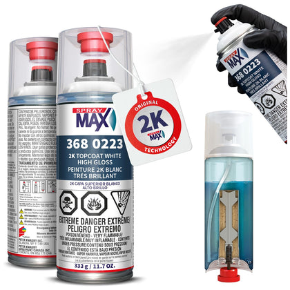 SprayMax front label showing product name and gloss benefit