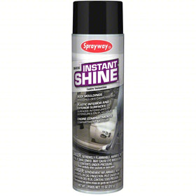 Sprayway aerosol can front view showing label and product use benefit