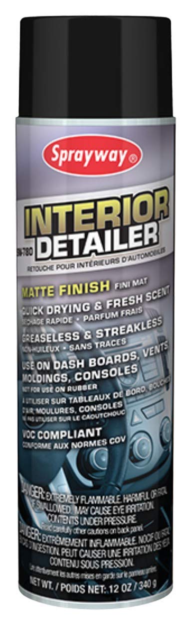 Sprayway SW780 front aerosol can showing label and matte finish benefits