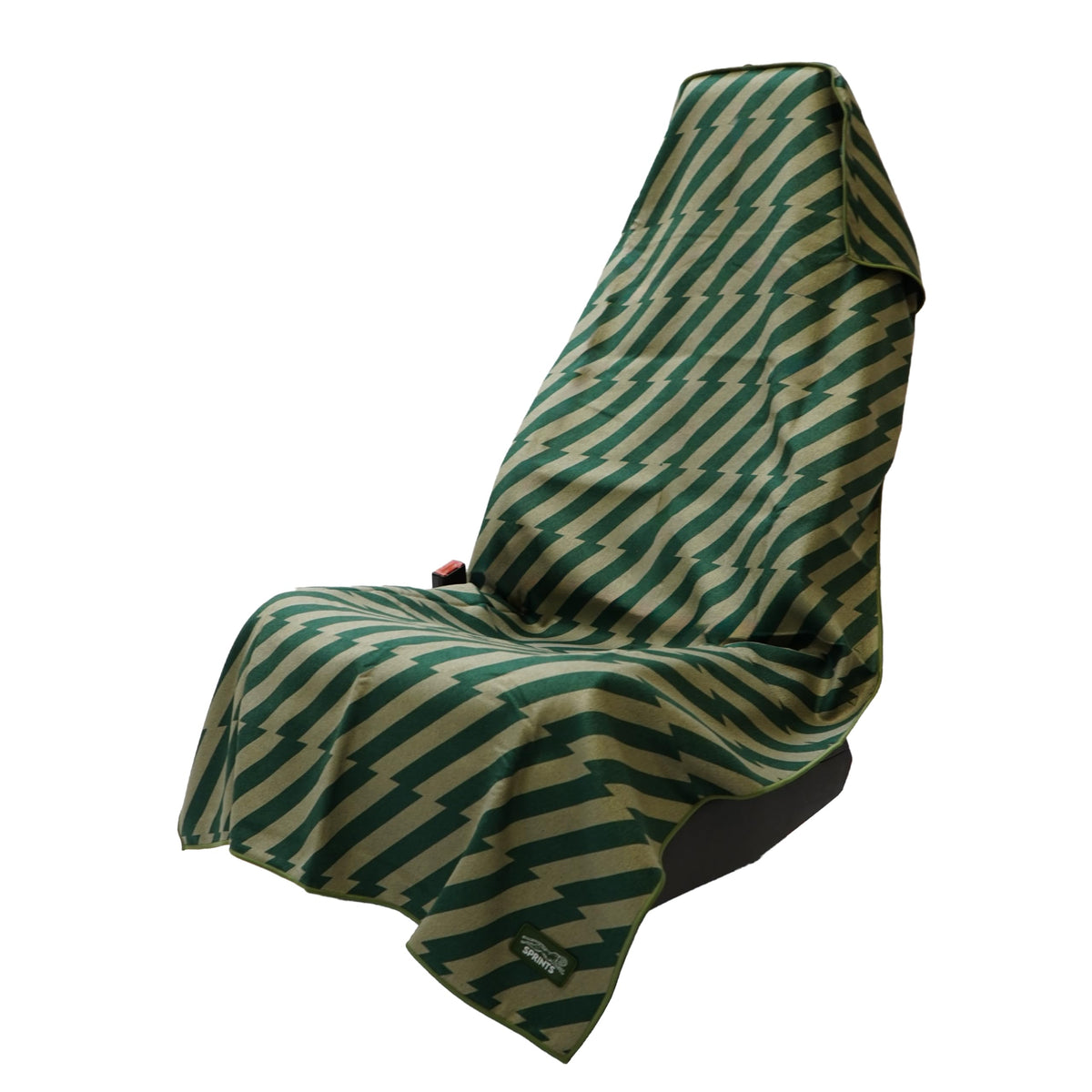 Sprints front view full-sized towel protecting seat and absorbing sweat