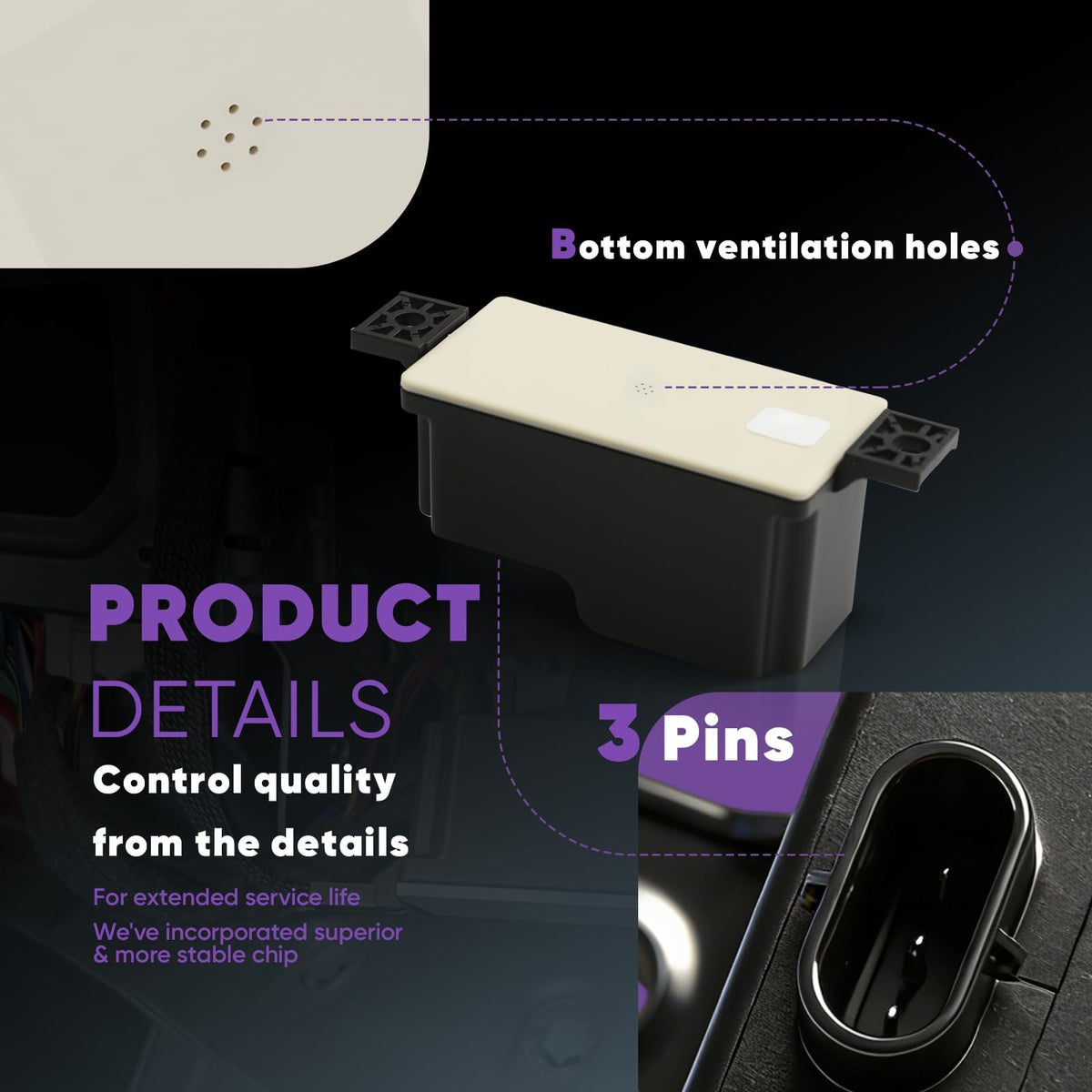 Sprwinautummer module mounted in trunk area demonstrating correct installation location and accessibility