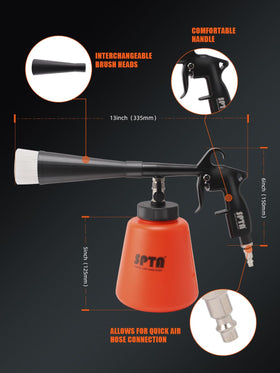 SPTA 1L bottle and label detail showing capacity and easy fill for cleaning solution