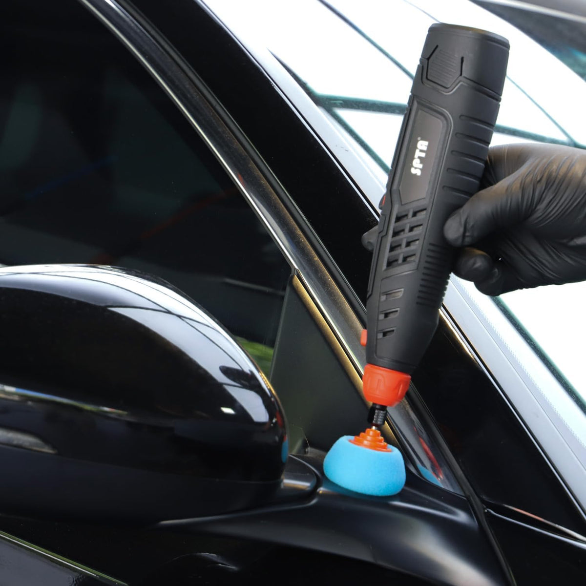 SPTA accessories spread showing pads and bits for versatile detailing
