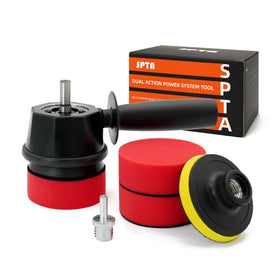 SPTA adapter front view showing attachment and durable housing for reliable polishing