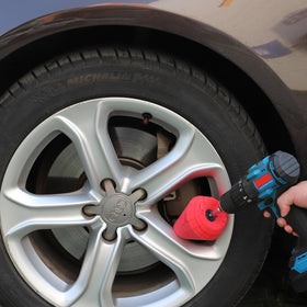 SPTA after polish wheel shine showing restored mirror-like finish and clarity