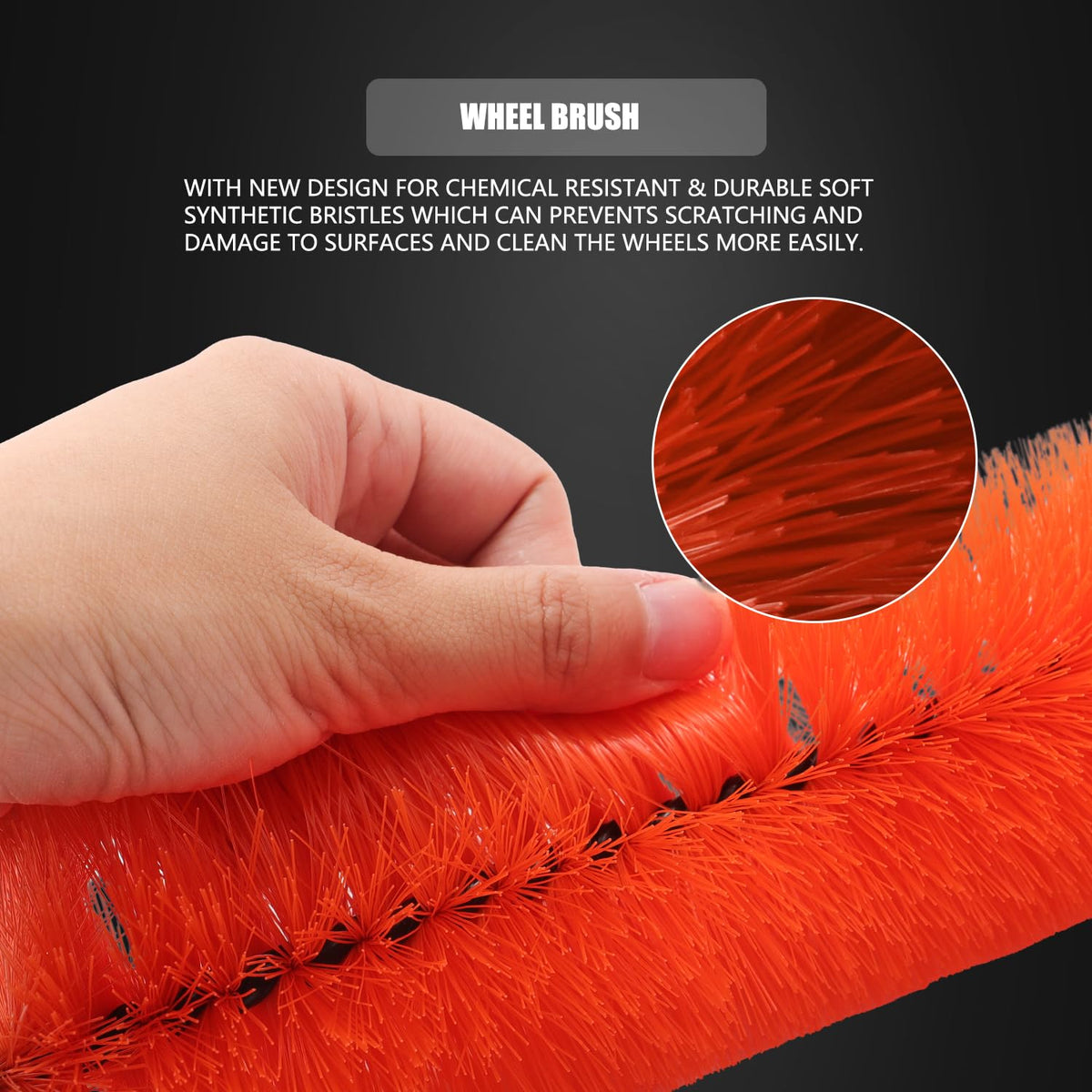 SPTA bristle texture close-up highlighting chemical-resistant fibers for durable scrubbing