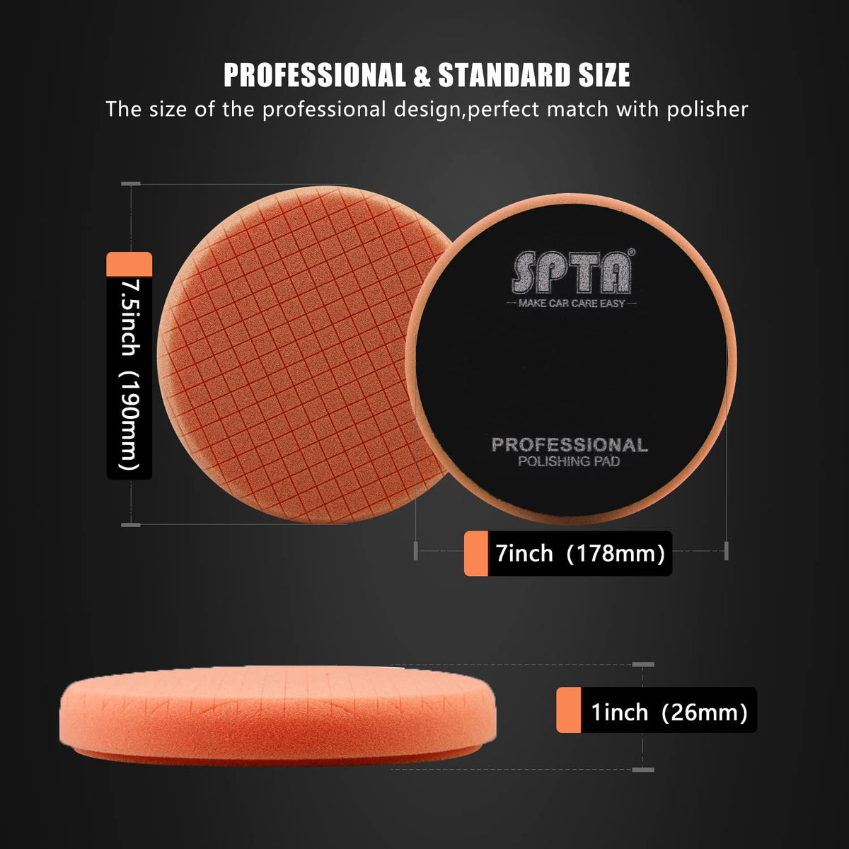 SPTA close-up of open-cell foam texture for improved compound retention