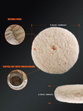 SPTA wool fiber close-up highlighting dense natural fibers for aggressive cutting
