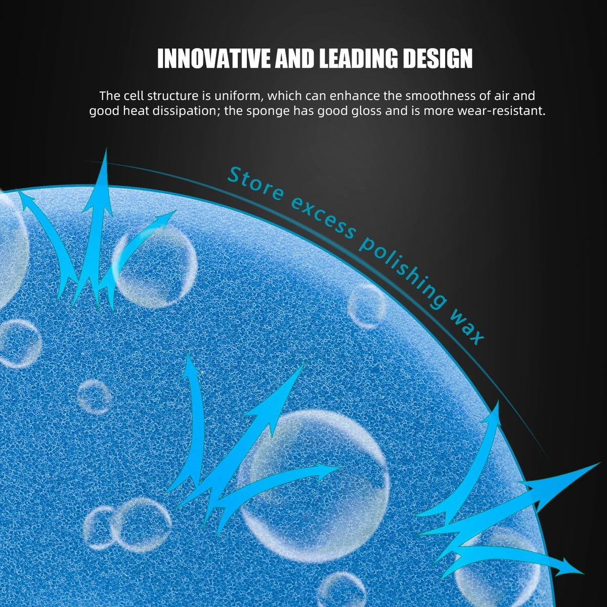 SPTA open-cell foam texture detail for airflow and heat dissipation