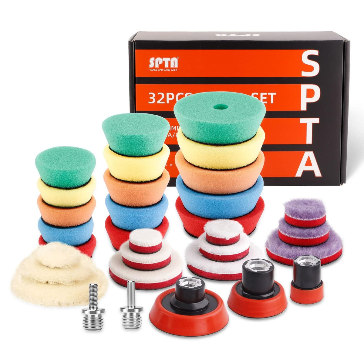 SPTA front kit layout showing all pads and plates for versatile detailing