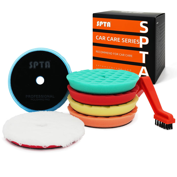 SPTA front packaging showing the 5" pad kit and contents for easy selection