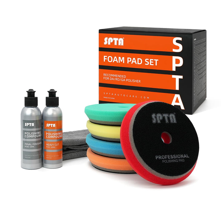 SPTA front packaging showing 6-inch pad kit and benefits
