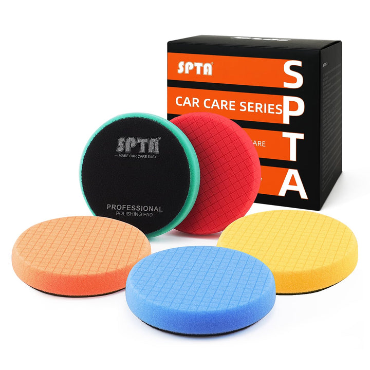 SPTA front packaging showing full 5-piece pad kit and benefits
