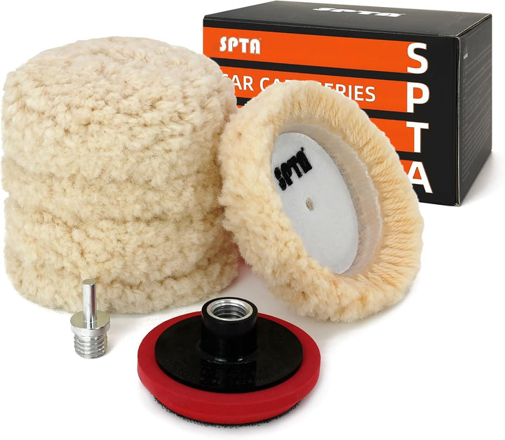 SPTA front view of wool pad pack showing included accessories and compact size benefit