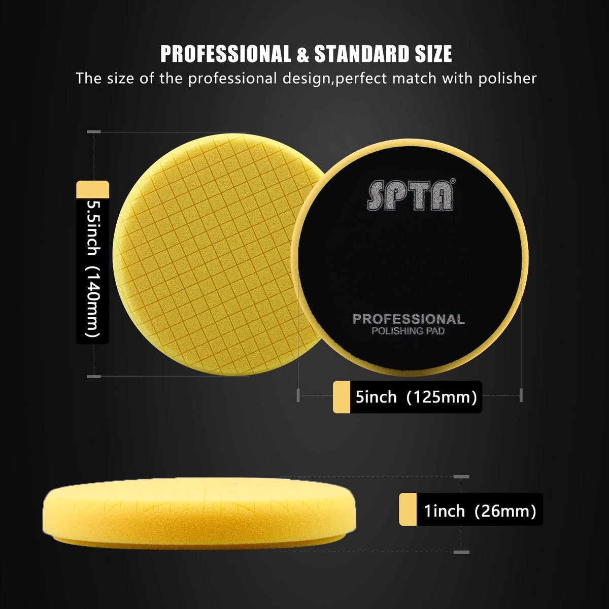 SPTA pad groove close-up demonstrating compound storage and cooler polishing