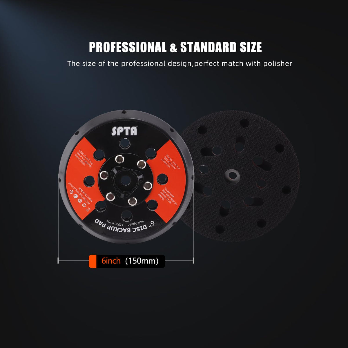 SPTA close-up hook and loop surface demonstrating fast pad changes