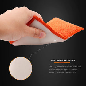 SPTA sponge cleaning car console for streak-free interior finish