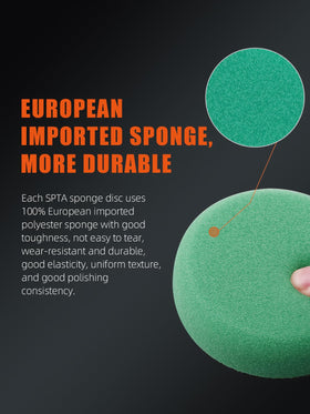 SPTA polishing a headlight with a 1-inch pad reaching tight curved surfaces effectively