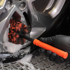SPTA handle and bristle junction closeup showing durable materials