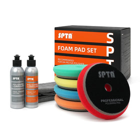 SPTA lifestyle detailing bay showing kit improving finish and workflow