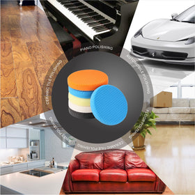 SPTA pads in a garage detail scene highlighting professional results