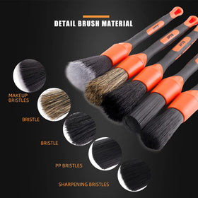 SPTA long-handle brush reaching wheel spokes to remove grime