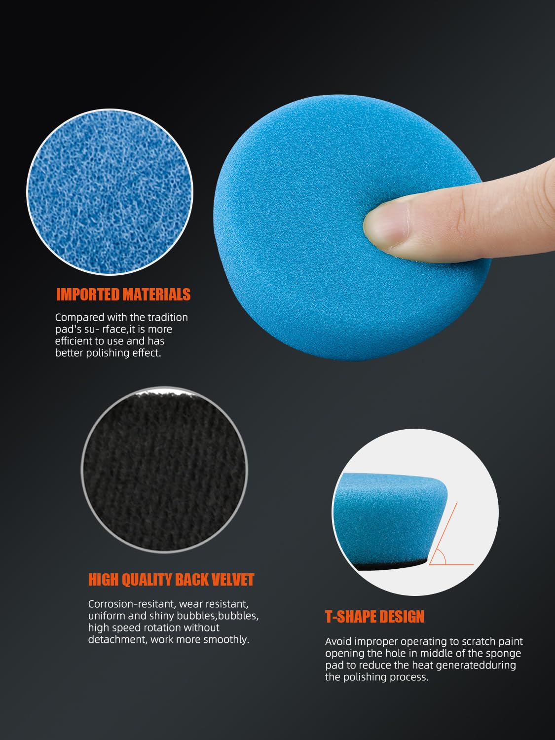 SPTA white microfiber pad close-up for final gloss and scratch reduction