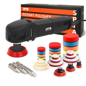 SPTA mini polisher front view showing compact design and professional control