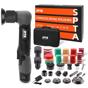 SPTA mini polisher front view showing compact design and controls for easy handling