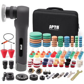 SPTA mini polisher front view showing compact design and portable advantage
