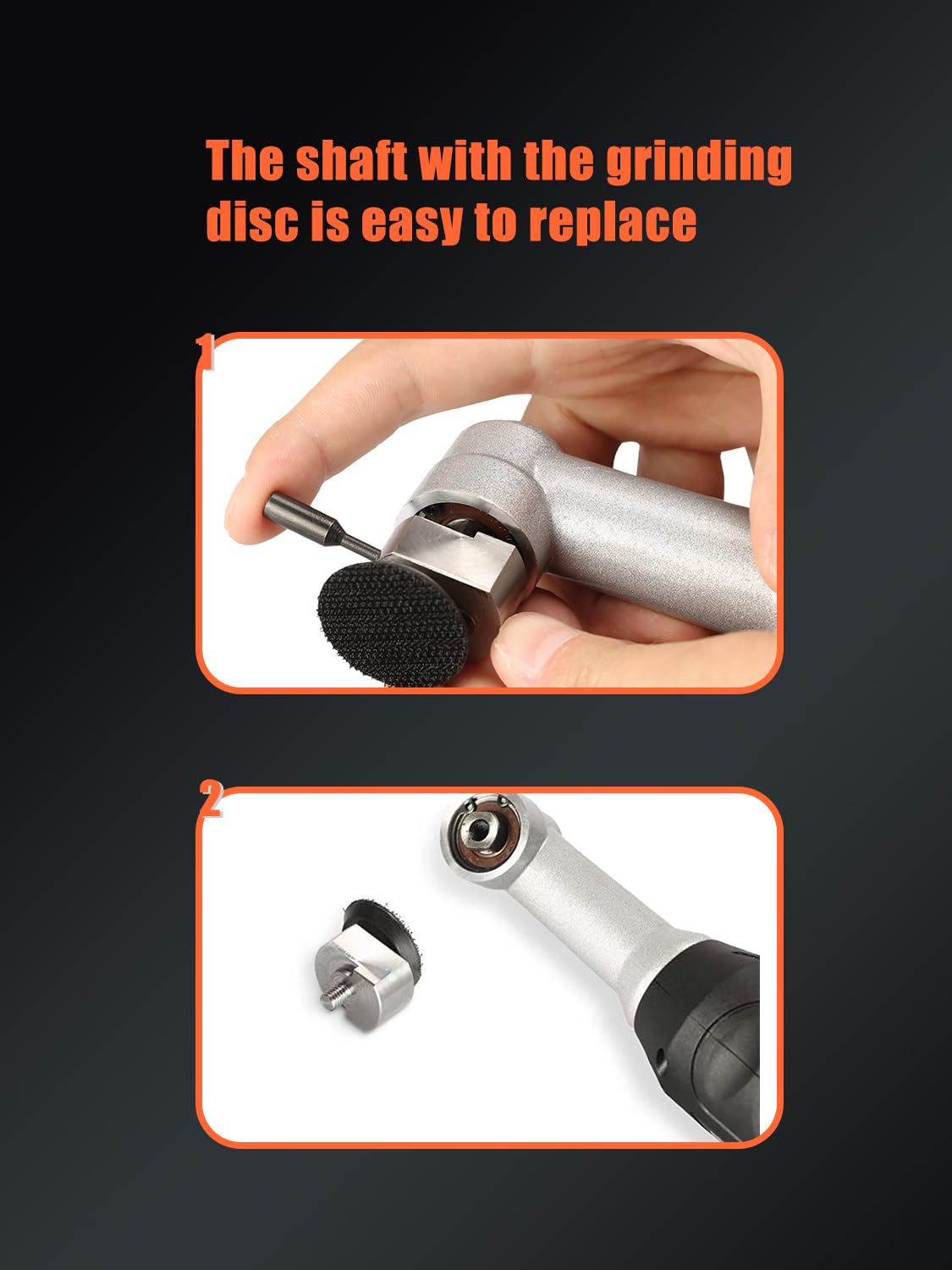 SPTA mini polisher sanding attachment detail showing multi-function versatility benefit