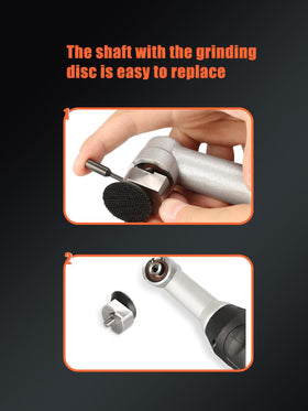 SPTA mini polisher sanding attachment detail showing multi-function versatility benefit