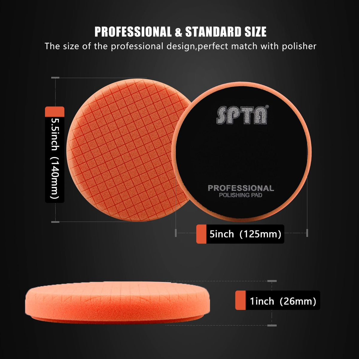 SPTA close-up of grooved pad face showing polish reservoir benefit