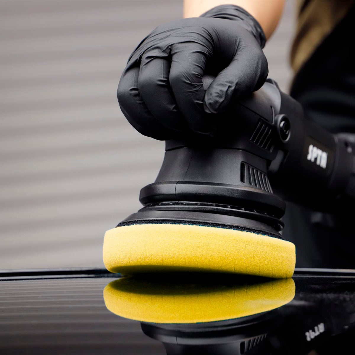 SPTA pad in detailing setup showing ready-to-use kit benefit