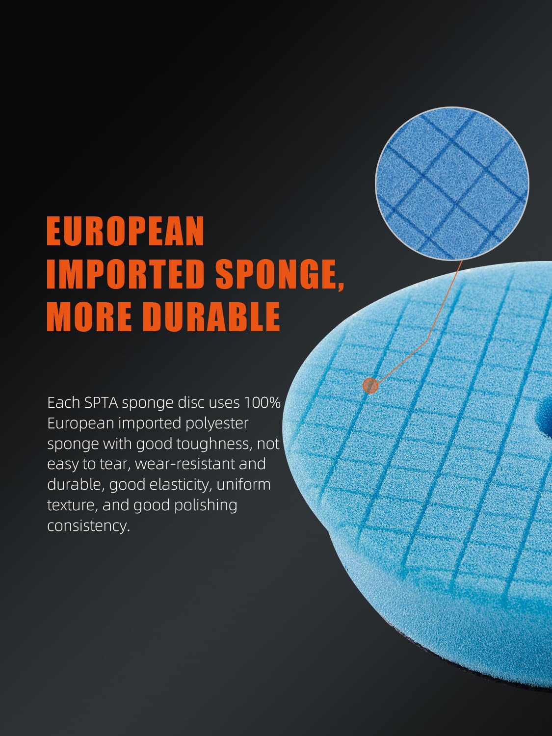 SPTA pad attached to drill polishing a car panel, precise localized correction