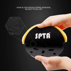 SPTA pad texture macro revealing high-density foam for durable cutting