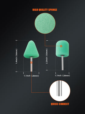 SPTA pads working inside vehicle trim for precise tight-area polishing