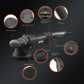 SPTA D-handle closeup illustrating ergonomic grip for comfortable operation