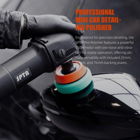 SPTA polisher in workshop lifestyle showing professional-grade performance